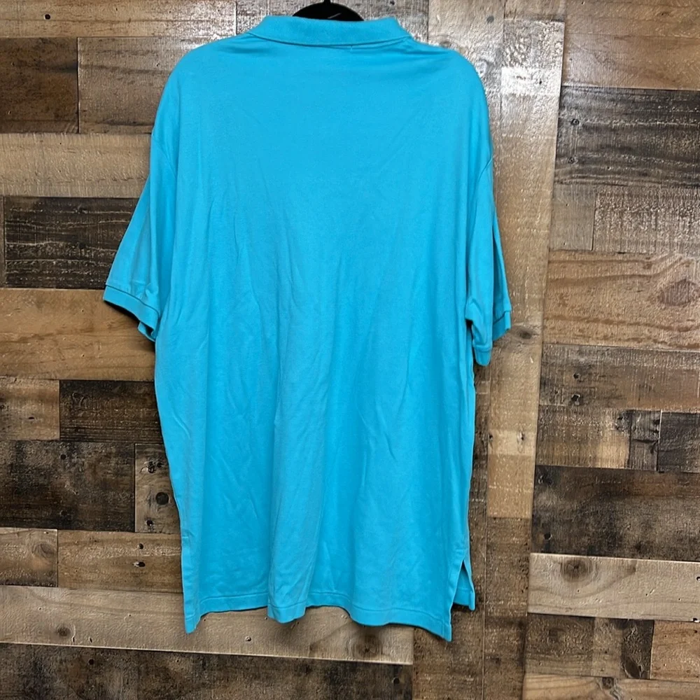 Polo Ralph‎ Lauren Blue With Red Horse Short Sleeve Polo Shirt Size XXL
